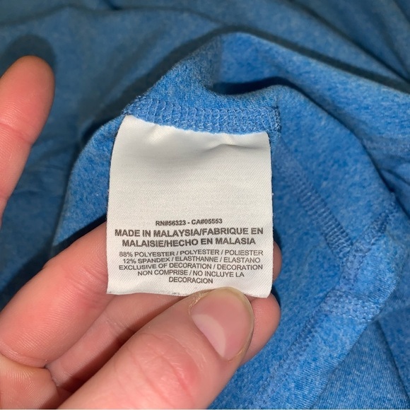 Nike Dri-Fit Element Long Sleeve Men Size Large  Blue 1/2 Zip Lightweight Jacket - Picture 10 of 10